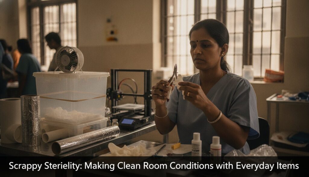 Scrappy Sterility: Making Clean Room Conditions with Everyday Items