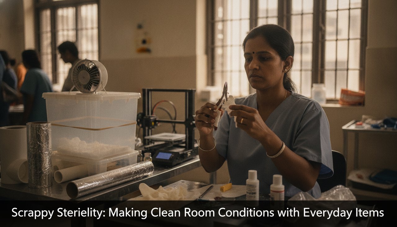 Scrappy Sterility: Making Clean Room Conditions with Everyday Items